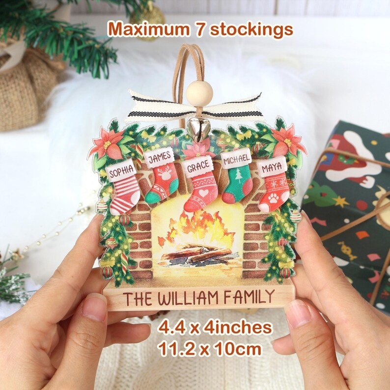 Personalized Family Name Christmas Ornament