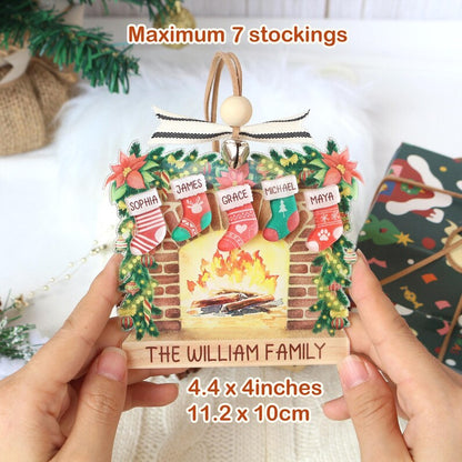 Personalized Family Name Christmas Ornament