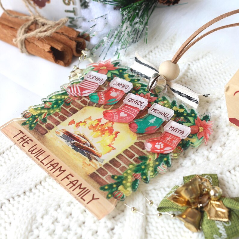 Personalized Family Name Christmas Ornament