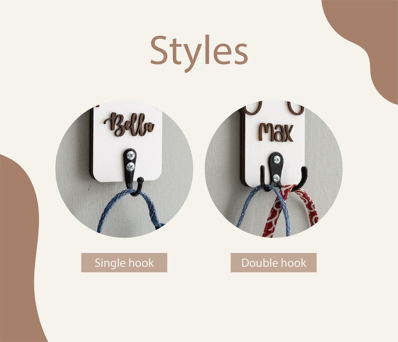 Personalized Dog Leash Holder For Organizing Pet Accessories