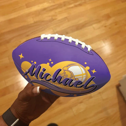 Custom Football with Name, Graffiti Art Football, Personalized Gift for Coach