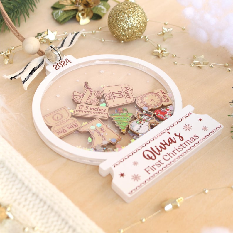 Personalized Baby's First Christmas Ornament 2025