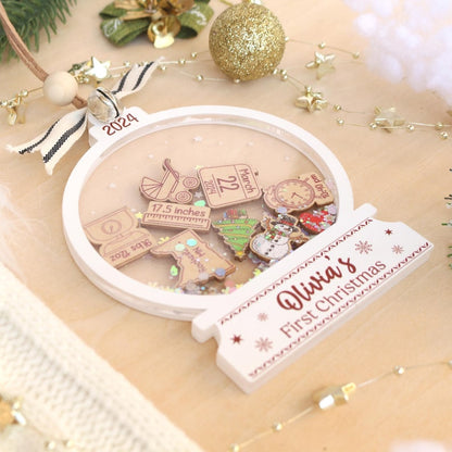 Personalized Baby's First Christmas Ornament 2025