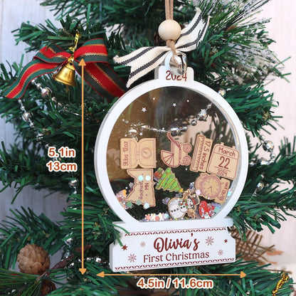 Personalized Baby's First Christmas Ornament 2025