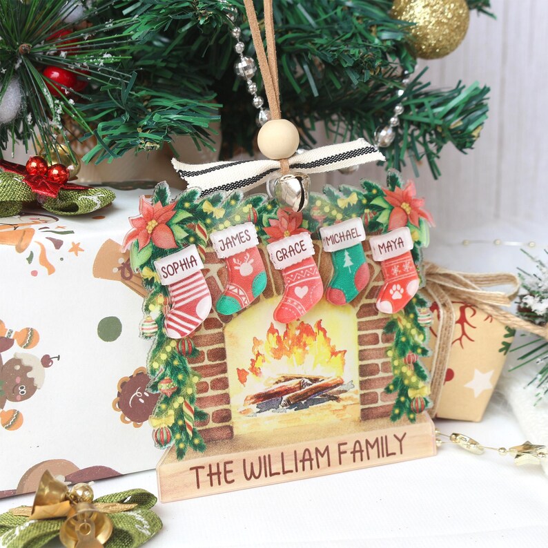 Personalized Family Name Christmas Ornament