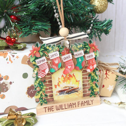 Personalized Family Name Christmas Ornament