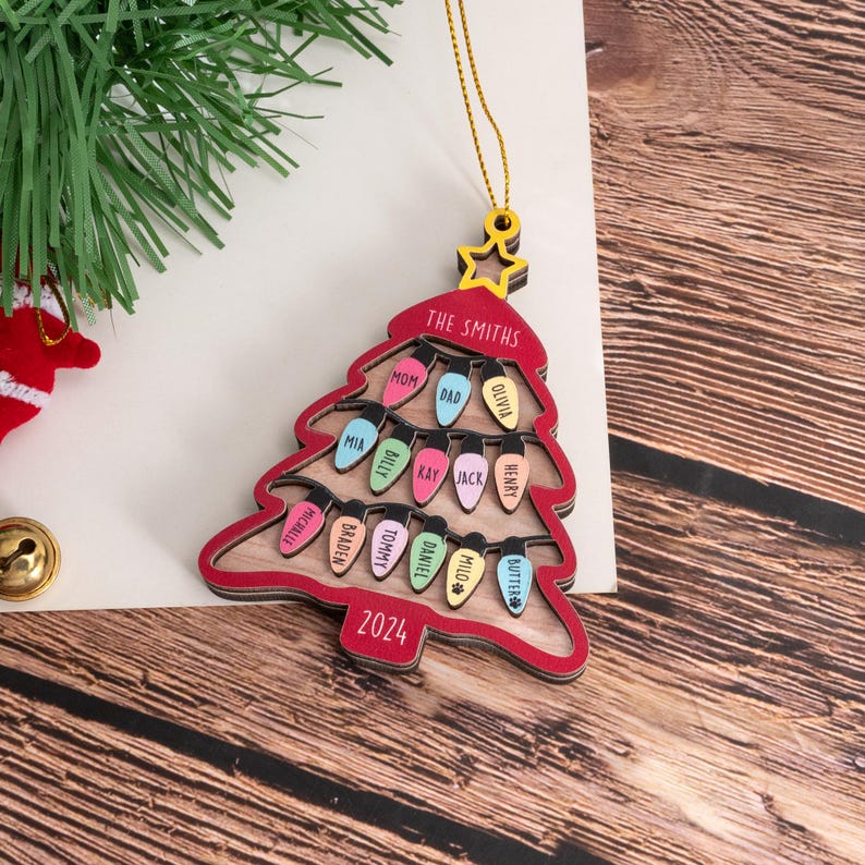 Custom Family Christmas Ornament