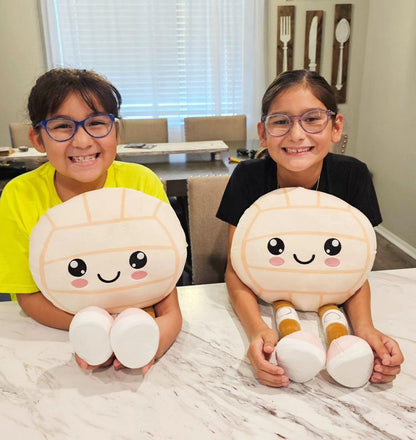 Velvet Plush Volleyball Softball Soccer Football Pillow with Legs