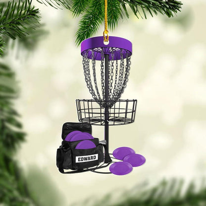 Personalized Disc Golf Ornament, Acrylic 2D Ornament