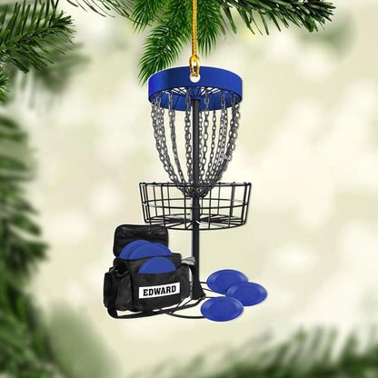 Personalized Disc Golf Ornament, Acrylic 2D Ornament