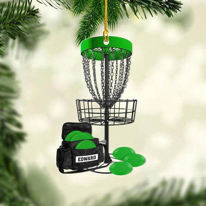 Personalized Disc Golf Ornament, Acrylic 2D Ornament