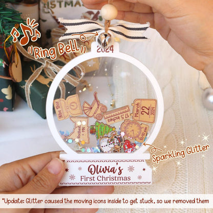 Personalized Baby's First Christmas Ornament 2025