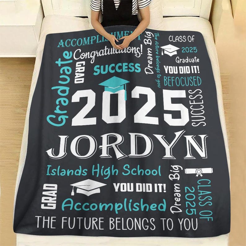 Graduation Blanket | Personalized Graduation Blanket