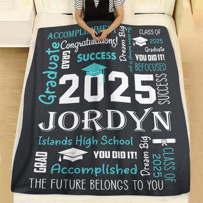 Graduation Blanket | Personalized Graduation Blanket