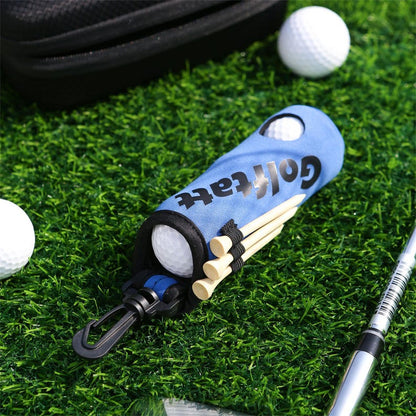 Personalized Name Golf Ball Bag, Golf Ball and Tees Holder