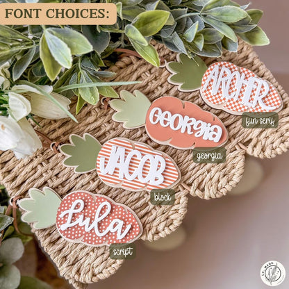 Easter Basket Tag Carrot Tag Basket Tag Personalized Easter Basket Tag