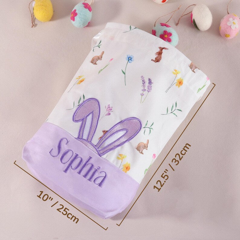 Personalized Easter Basket - Embroidered Easter Sack
