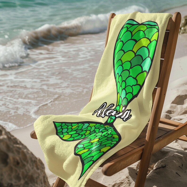 Mermaid Tail Beach Towel, Graduation Gift For Her, Sisters Besties Girls Beach Trip,