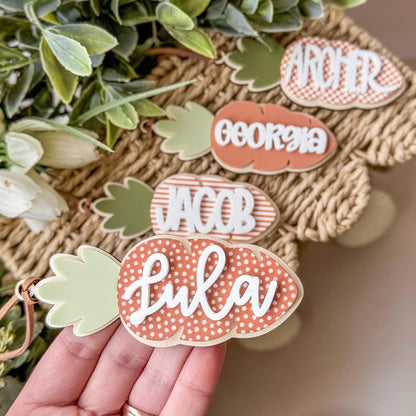 Easter Basket Tag Carrot Tag Basket Tag Personalized Easter Basket Tag