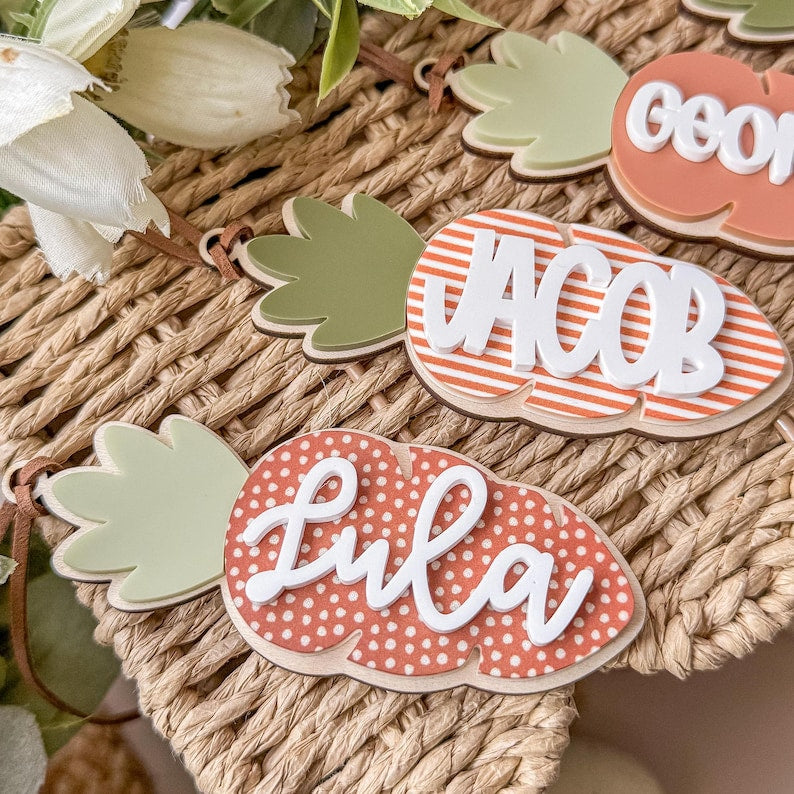 Easter Basket Tag Carrot Tag Basket Tag Personalized Easter Basket Tag
