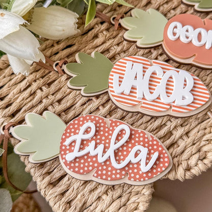 Easter Basket Tag Carrot Tag Basket Tag Personalized Easter Basket Tag