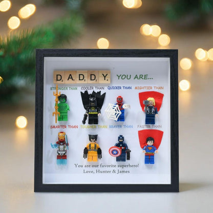 Personalized Father's Day photo frame, you are my superhero