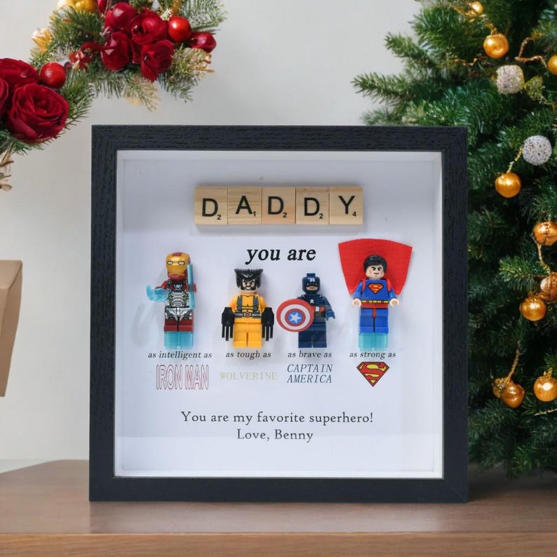 Personalized Father's Day photo frame, you are my superhero