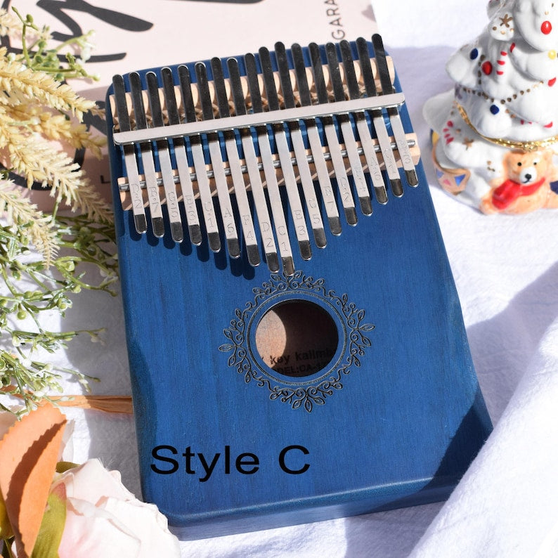 17-Key Personalized Kalimba | African Thumb Piano with Engraving