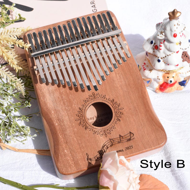 17-Key Personalized Kalimba | African Thumb Piano with Engraving