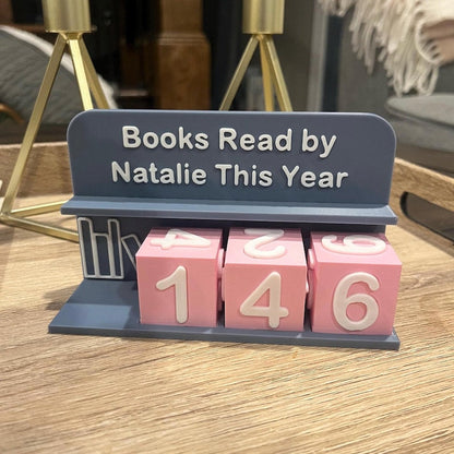 Personalized Books Read Tracker - Book Counter Sign
