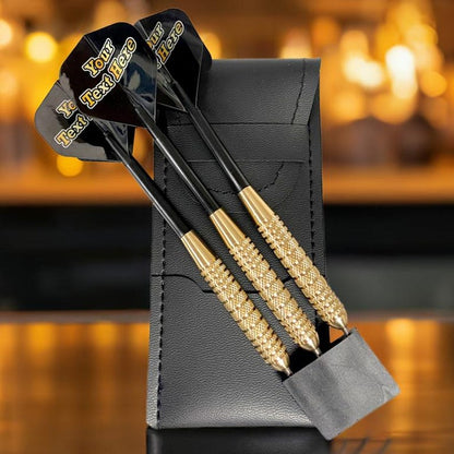 Personalised Darts Gift Set - With Custom Printed Text flights