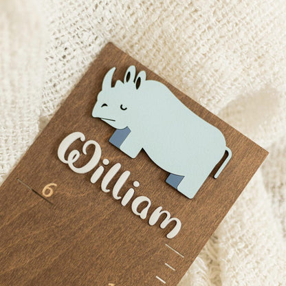 Personalized Acrylic Baby Growth Chart: Nursery Wall Decor, Keepsake Gift