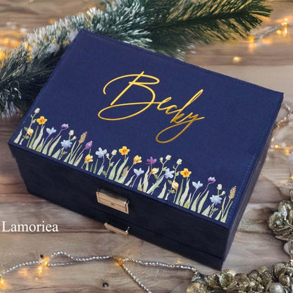 Custom Large Jewelry Box, Jewelry Storage Organizer for Women