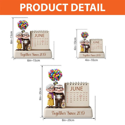 Personalized Couple Acrylic Plaque, Together Since Anniversary Flat Sign