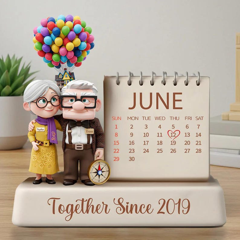Personalized Couple Acrylic Plaque, Together Since Anniversary Flat Sign