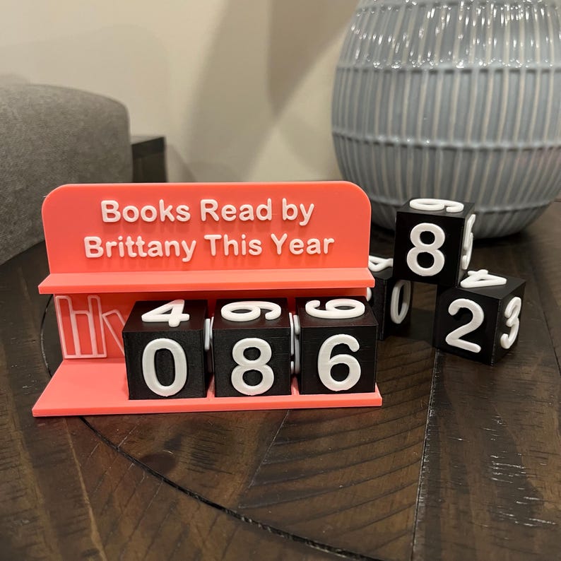 Personalized Books Read Tracker - Book Counter Sign