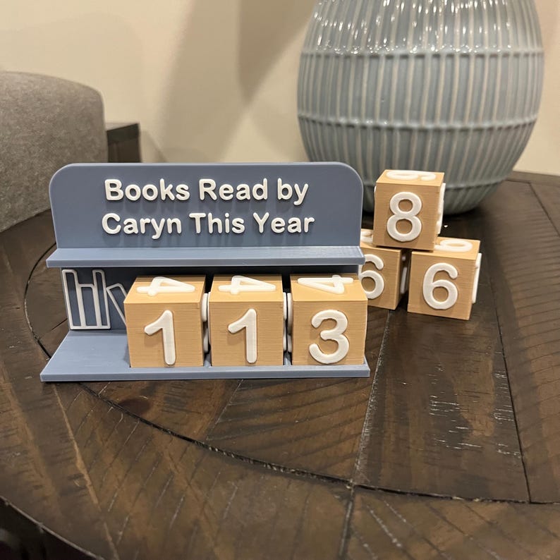 Personalized Books Read Tracker - Book Counter Sign