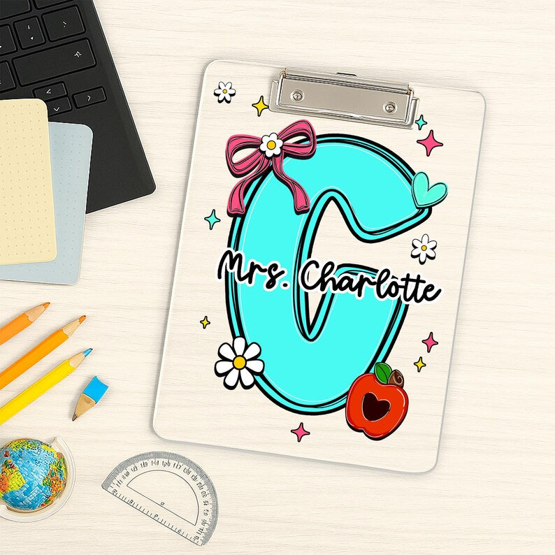 Personalized Teacher Appreciation Gifts, Personalized Teacher Clipboard