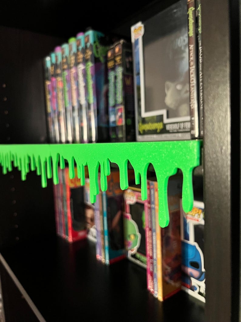 Slime Drip Bookshelf Decor | Blood Drip Bookshelf Decor