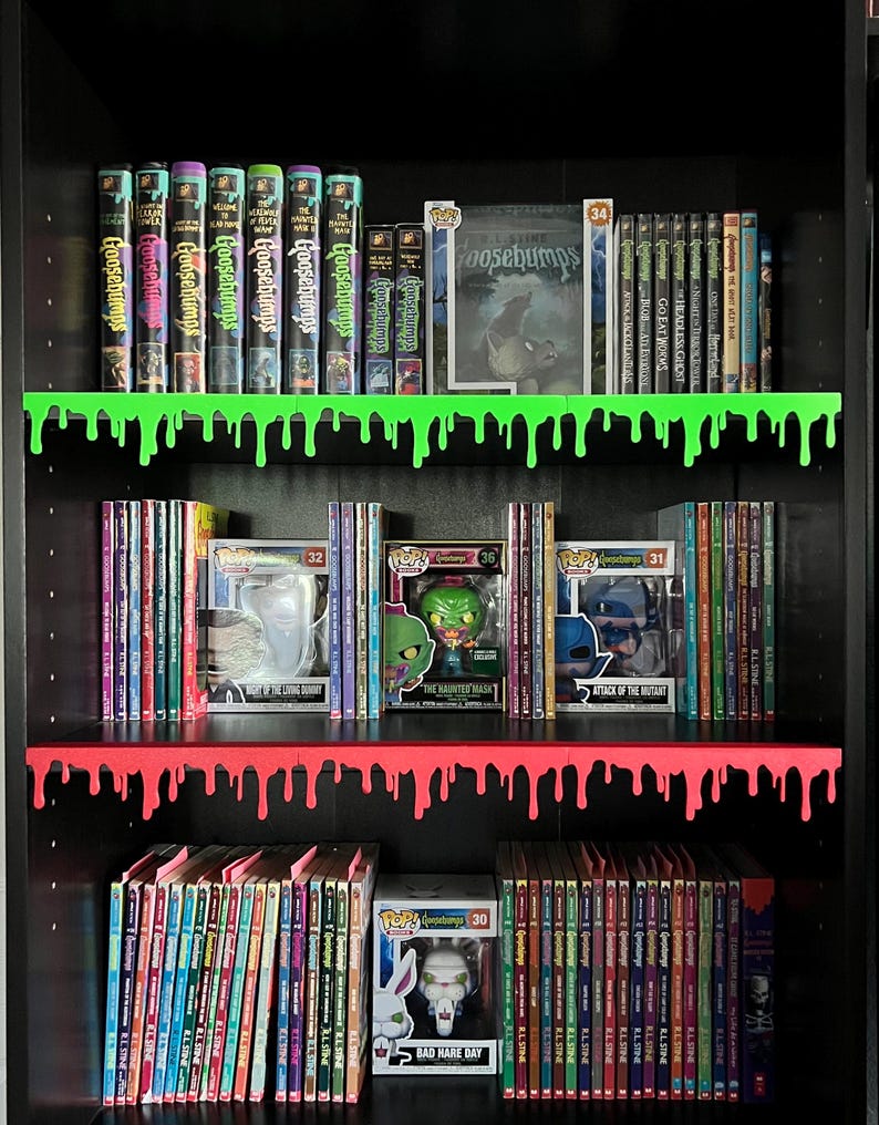 Slime Drip Bookshelf Decor | Blood Drip Bookshelf Decor