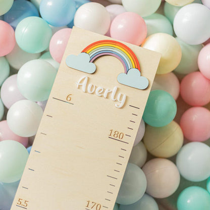 Personalized Acrylic Baby Growth Chart: Nursery Wall Decor, Keepsake Gift