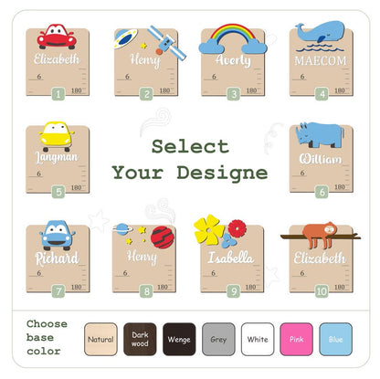Personalized Acrylic Baby Growth Chart: Nursery Wall Decor, Keepsake Gift