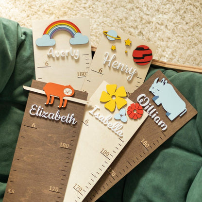 Personalized Acrylic Baby Growth Chart: Nursery Wall Decor, Keepsake Gift