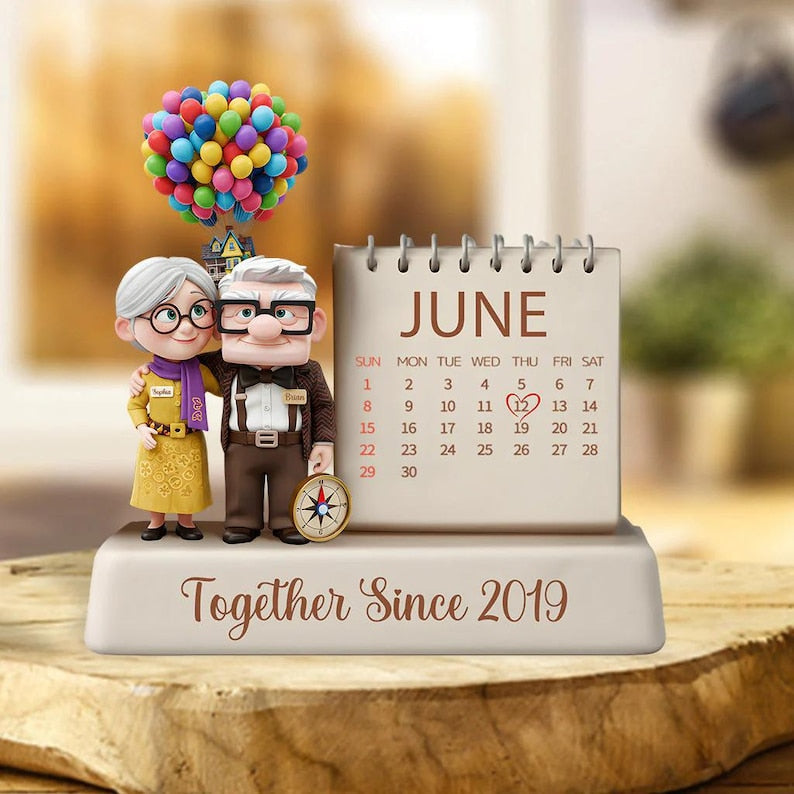 Personalized Couple Acrylic Plaque, Together Since Anniversary Flat Sign
