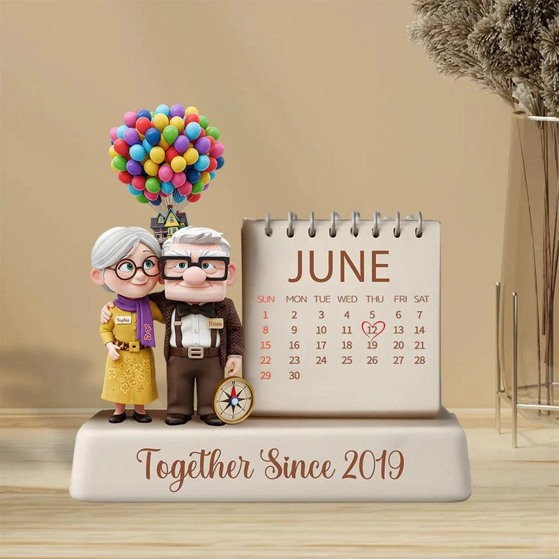 Personalized Couple Acrylic Plaque, Together Since Anniversary Flat Sign
