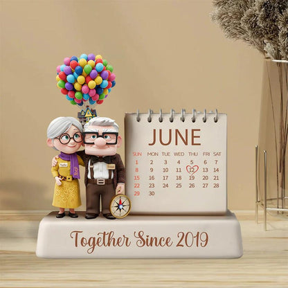 Personalized Couple Acrylic Plaque, Together Since Anniversary Flat Sign