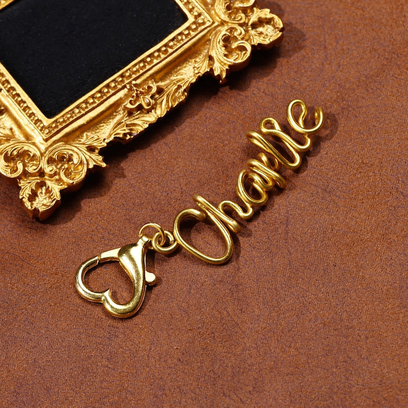 Personalized Heart-Shaped Keychains, Custom Name Keychains