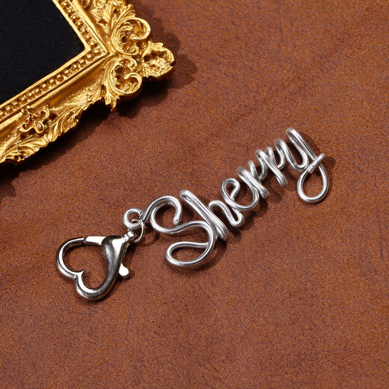 Personalized Heart-Shaped Keychains, Custom Name Keychains