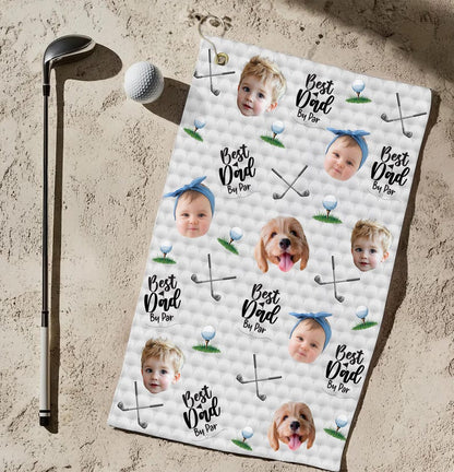 Custom Photo Golf Towel, Personalized Baby Face Golf Towel