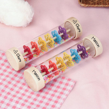 Engraved Children's Musical Rain Tube–Sensory Toy,Custom Name Baby Gift